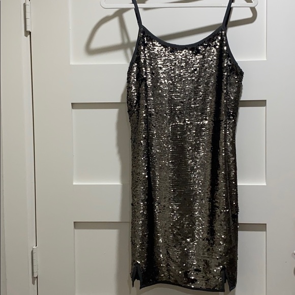 Charcoal sequin dress - Picture 2 of 8